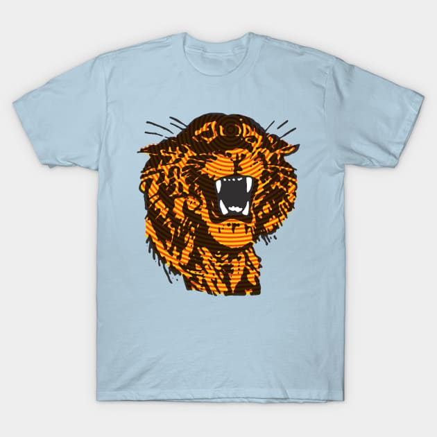 TigerFace T-Shirt by dennis_schmickle